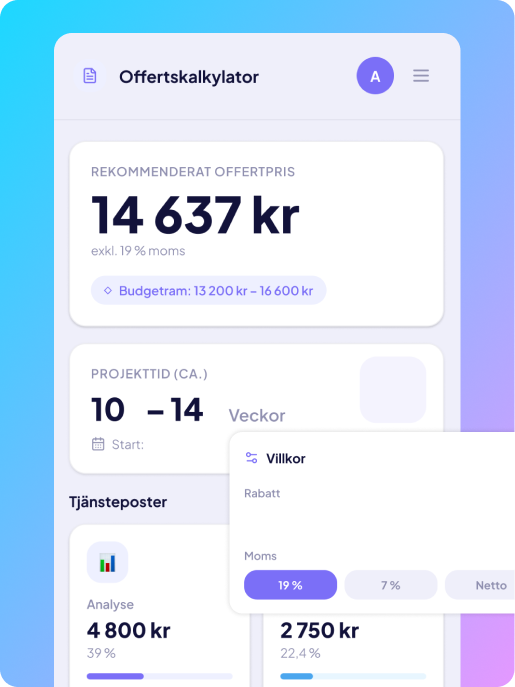 Översikt över olika webbappar