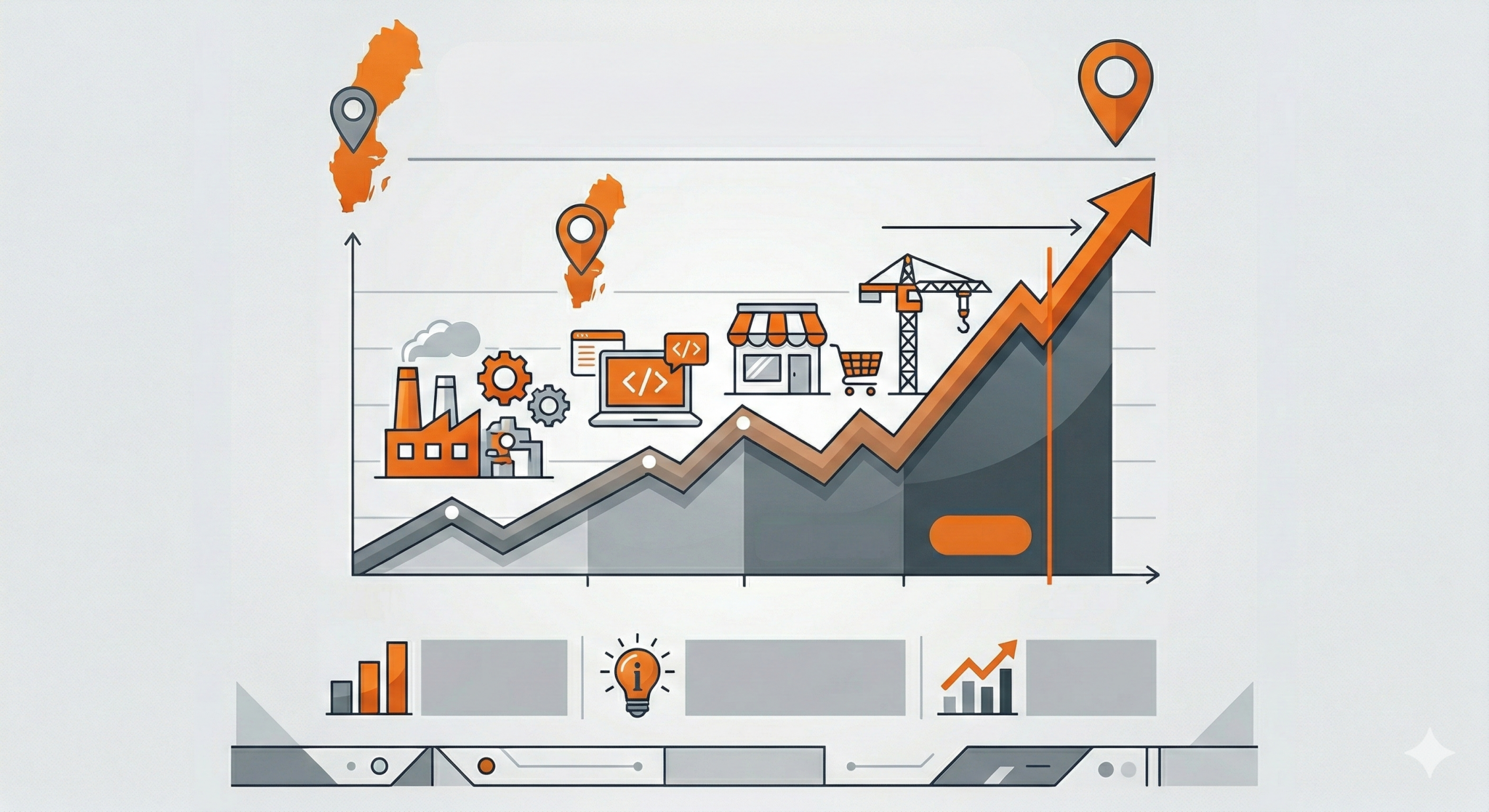 Stor ökning av svenska företag i februari