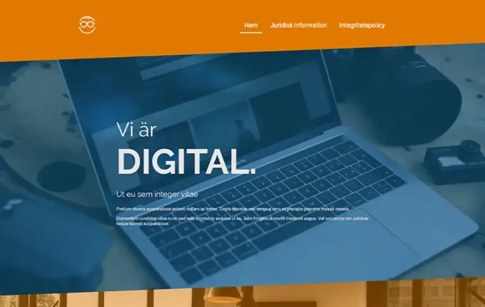 Förhandsgranskning: Digital Agency Webbplats